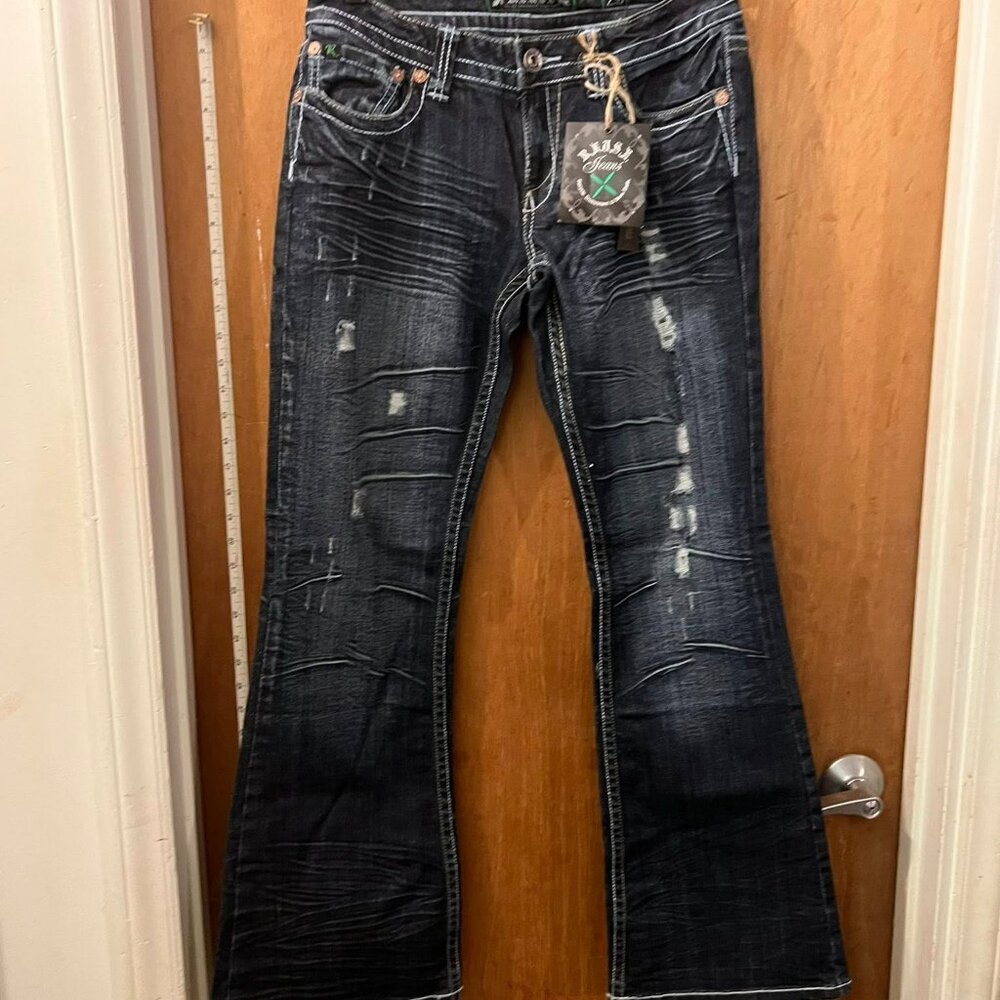 Waist 29 -R.E.U.S.E - NWT - Dark Blue Jeans - W29"xL32"